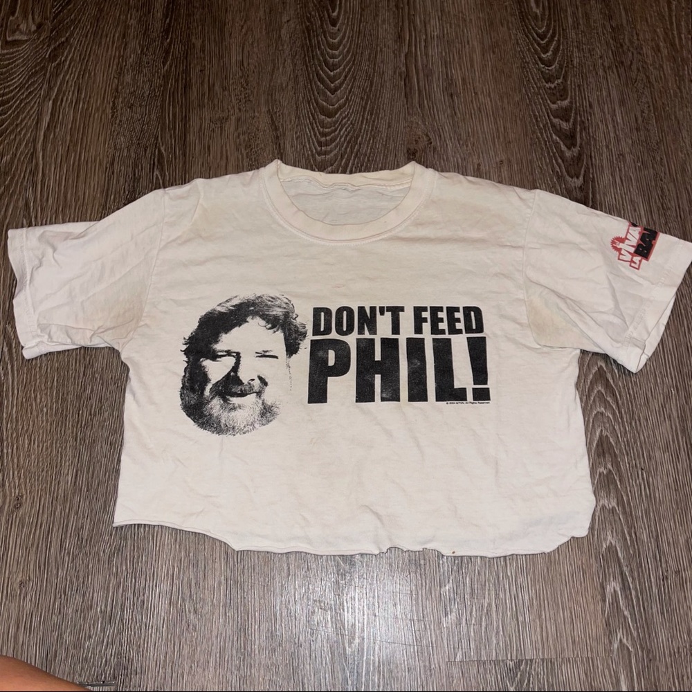 Vintage 2004 Jackass Viva La Bam Don't Feed Phil Graphic T-Shirt MTV Y2K